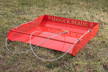 Red Paddock Blade horse manure collector, full product view
